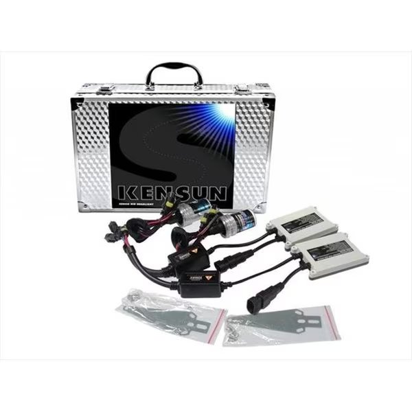 Kensun UN-K-55W Kit-H4 LH-10K HID Xenon Lo-Hi Halogen 10000K 55W AC Kit; Light Blue, Kensun, Mfr#: UN-K-55W Kit-H4 LH-10K